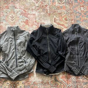 Lot of 3, size 6 Lululemon Define Jackets
